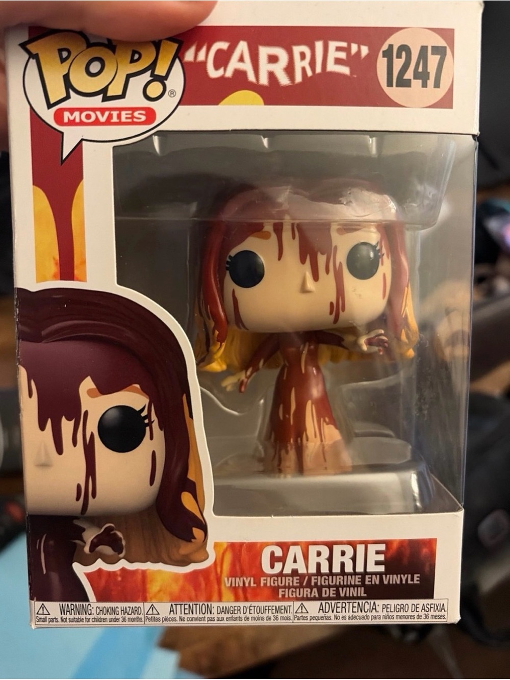 Funko Carrie Vinyl Figure - Red and Yellow Blood Effect